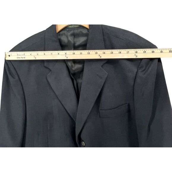 Lord & Taylor Blazer Mens 46 R Black Fifth Avenue Collection Faux Suede Jacket - Picture 4 of 14